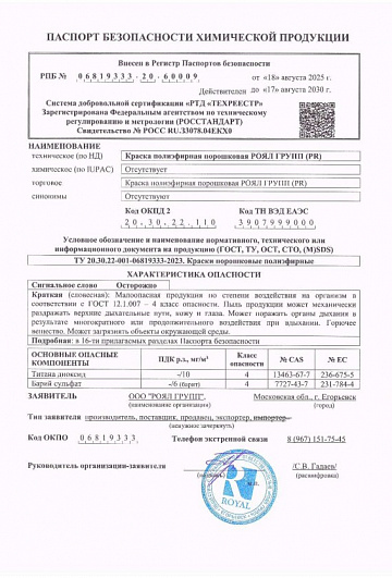 Паспорт PR Паспорт PR